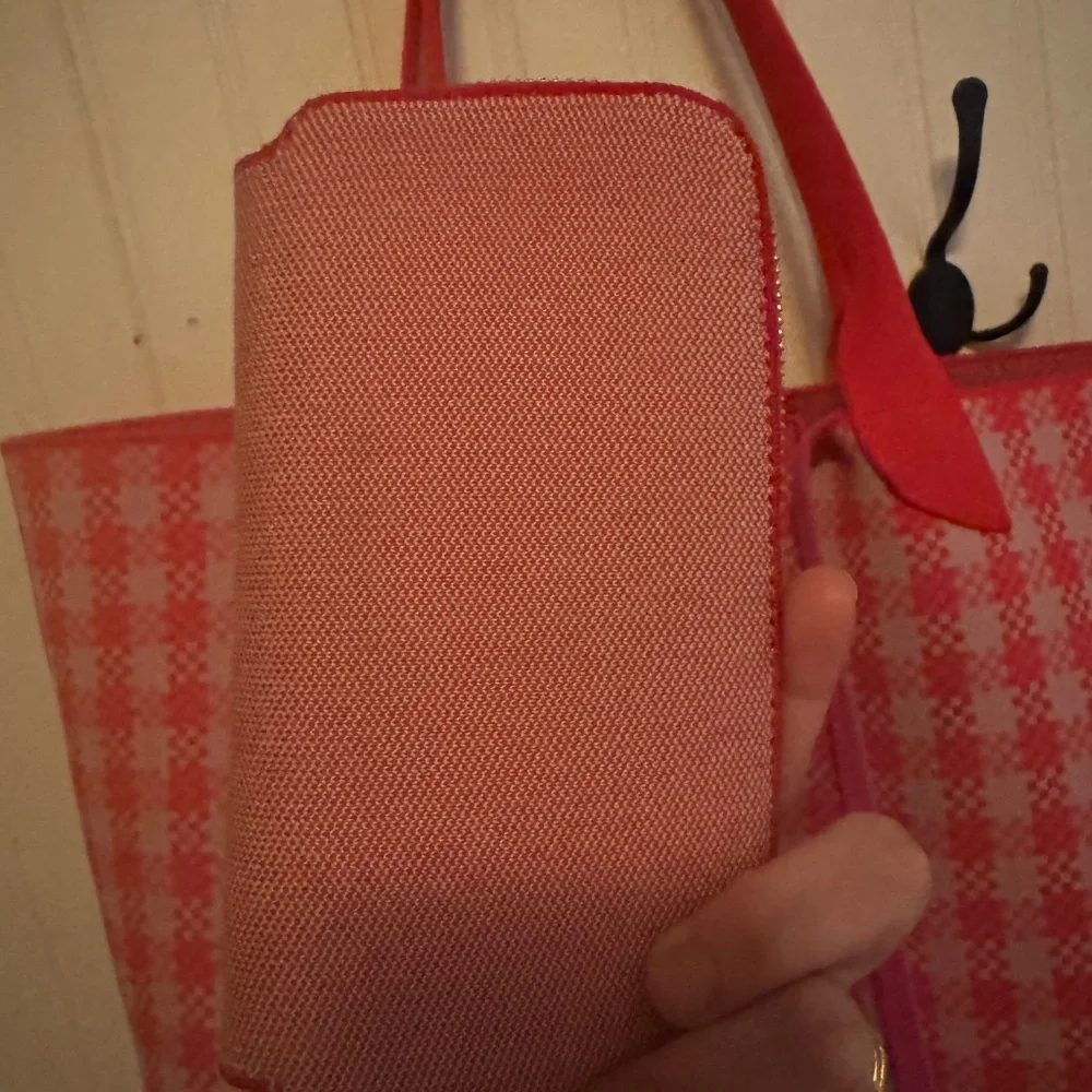 Rothy's Red and White Checkered Tote Bag - Picture 4 of 9